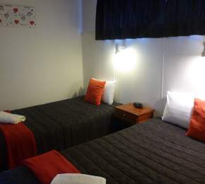 Bedroom in a one bedroom unit