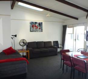 living area 2 bedroom unit